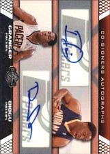2007-08 Topps Co-Signers Dual Autographs Basketball Card #CS32 Granger/Diogu