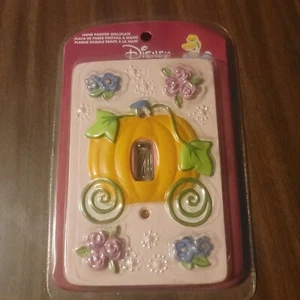 Disney Princess Hand Painted Pumpkin Wall Plate light switch Cover NEW - Picture 1 of 2