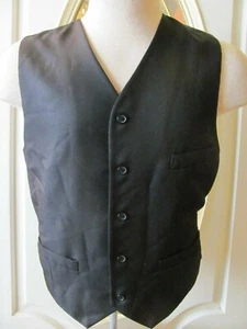 UMO LORENZO Classic Black Casual Vest SzS (39) 006 - Picture 1 of 4