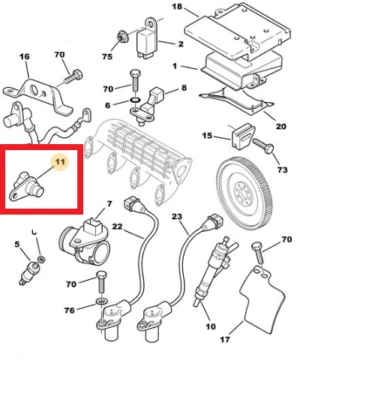 SENSORE CAPTATORE POSIZIONE ALBERO CAMME STELLANTIS 1920JH 0281002667 - Immagine 1 di 4