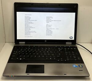 HP Pavilion ProBook 6550B Core i5-520M 2.40 GHz 4GB Ram 160GB HDD W/Charger [963
