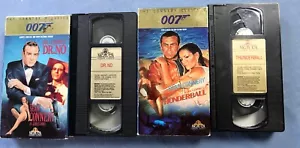 2 VHS MOVIES: THUNDERBALL AND DR. NO - Picture 1 of 2