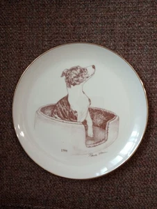 1999 Laurelwood Italian Greyhound Sammelteller "Whippet" von Paula Zan  - Bild 1 von 4