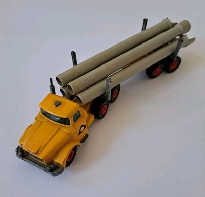 Camion pipe Matchbox Lesney King Size 1967 n. K-10 Scammell Contractor 5 tubi - Immagine 1 di 4