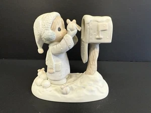 Enesco Precious Moments 1984 "Te estoy enviando una Navidad blanca" E-2829 - Imagen 1 de 5