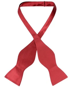 Pajarita Biagio AUTOCORBATA Color Rojo Rosa Sólido Para Hombres - Imagen 1 de 3