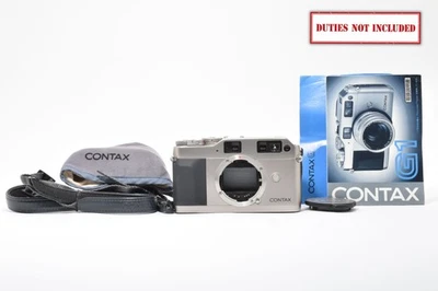 [COMO NUEVO con Estuche] Telémetro Etiqueta Verde Contax G1 35mm Cuerpo de Cámara Fotográfica de JAPÓN Foto 1 de 4