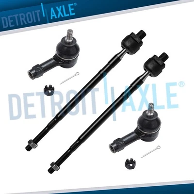 Nuevo (2) eslabones de extremo de varilla de amarre interior y (2) exterior para Mitsubishi Lancer tracción delantera Foto 1 de 4