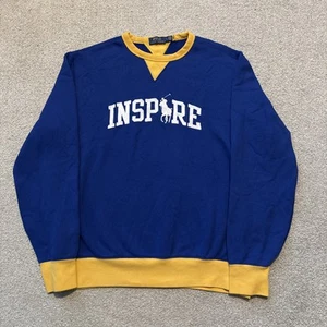 Polo Ralph Lauren Inspire Fleece Pony Sweater Sweatshirt Jumper Pullover Sz L - Picture 1 of 11