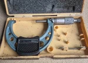 Mitutoyo 103-139 Micrometro da esterno design economico, portata 50 mm-75 mm - Foto 1 di 2