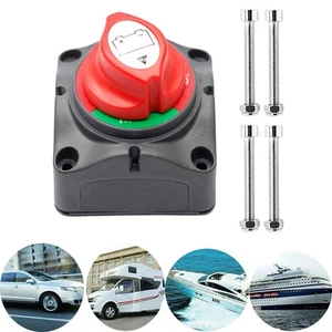 12V Battery Disconnect Rotary Switch Cut On/Off Set for Car SUV RV Marine Boat - Picture 1 of 11
