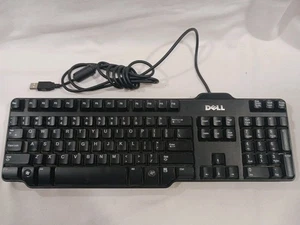 Dell Keyboard L100 Sk-8115 USB Wired Mechanical Full Sized Standard 104 Tested  - Picture 1 of 11