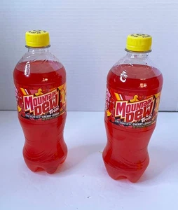 New Limited Edition Mountain Dew Zero Sugar TROLLI Cherry Lemon Soda 2 bottles - Picture 1 of 2