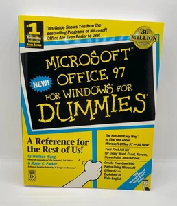 Microsoft Office 97 for Windows for DUMMIES By Wallace Wang & Roger C. Parker PB - Picture 1 of 3
