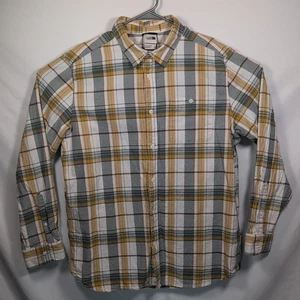 Camisa The North Face Para Hombre Talla XL Franela a Cuadros Etiqueta Exterior Caminata Verde Amarillo - Imagen 1 de 7
