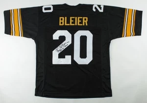 Rocky Bleier "4x SB Champ" Authentic Signed Black Pro Style Jersey BAS Witnessed - Picture 1 of 4