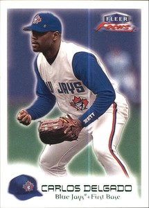2000 (BLUE JAYS) Fleer Focus Masterpiece Mania #87 Carlos Delgado/300