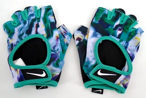 Nike Gym Ultimate Gloves Women's Medium Fitness Neptune Green/White - Picture 1 of 4