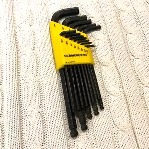 Allen Wrench Hex Key Set Bondhus Steel Ball End L Shape SAE - Picture 1 of 6