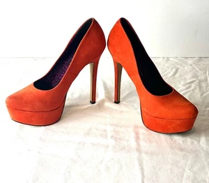 Jessica Simpson Waleo Pump 8.5 Orange - Picture 1 of 6