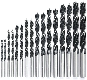 16 teilig Holzbohrer Set Satz Spiralbohrer 3/4/5/6/7/8/9/10mm Zentrierspitze - Bild 1 von 1