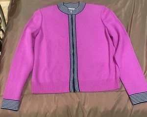 ST JOHN EVENING/CASUAL KNIT PINK JACKET SIZE S - Picture 1 of 8
