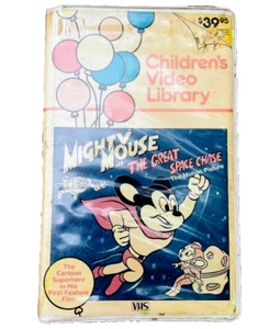 Mighty Mouse in The Great Space Chase Vintage VHS Videorecorder Film Muschelgehäuse - Bild 1 von 5