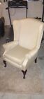 Used Wing Back Chair Very Comfy Beige Cream