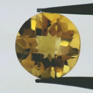 SUNSET QUARTZ 4 MM ROUND CUT CHECKERBOARD TOP SENSATIONAL COLOR 8 PC SET F-936 - Picture 1 of 1