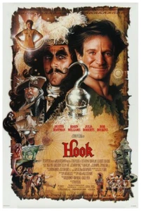 Póster clásico de la película Hook 1991 - Pirate vintage - Imagen 1 de 6
