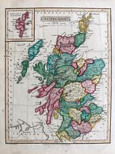 1814 Antique Map; Scotland by John C. Russell 