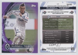 2014 Topps MLS Purple /99 Russell Teibert #117 Rookie RC