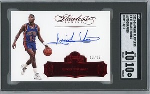 ISIAH THOMAS 2015-16 FLAWLESS Autograph ON-CARD Ruby Auto SGC 10 *PSA pop 0*