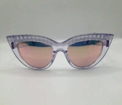 Just Cavalli JC746S 22Z Crystal Cat Eye Mirrored Sunglasses Frames 52-18-140  - Image 1 of 4
