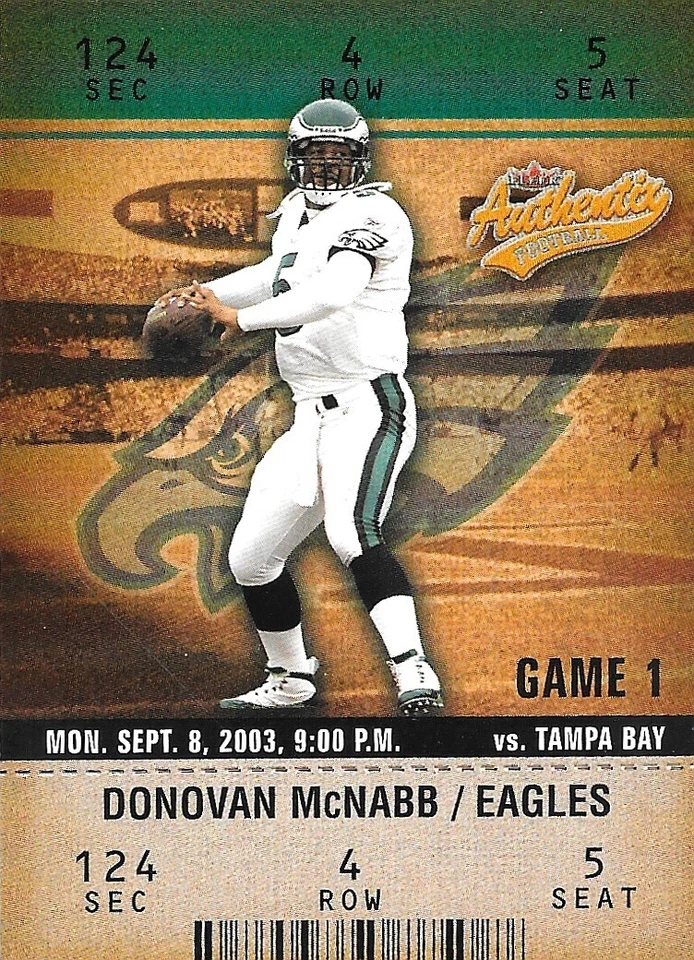 2003 Fleer Authentix Football ~ Pick Your Cards - Image 1 of 1