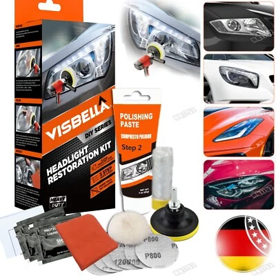 NEU Scheinwerfer Polier Set, Politur-Set, Aufbereitungs-Set, Scheinwerferpolitur - Bild 1 von 4