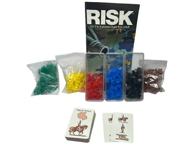 1975 Риск настольная игра запасные части части армии карты руководство - Изображение 1 из 4