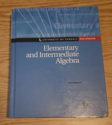 Elementary & Intermediate Algebra 2002 SpecEd Mark Dugopoiski University Phoenix - Image 1 of 4
