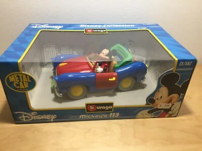 BBurago Disney Donald's car Auto di Mickey's 113 1/18 NEW - Immagine 1 di 4