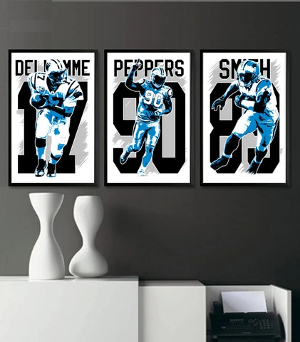 CAROLINA PANTHERS art print/poster FAN PACK #2 3 PRINTS! JAKE DELHOMME Cover