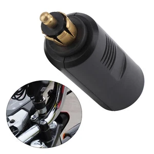 12V Universal Motorrad Zigarettenanzünder Stecker Adapter für DIN Buchse - Bild 1 von 12