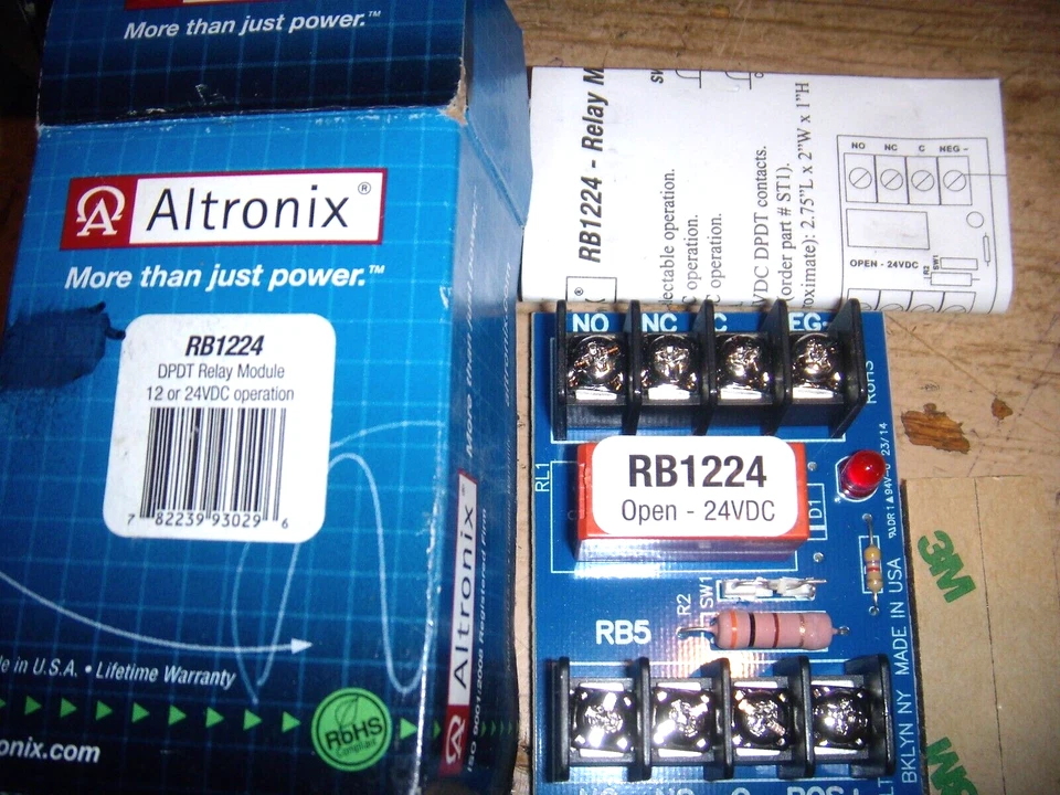 1 NEW ALTRONIX RB1224 DPOT  RB1224 RELAY MODULE - Image 1 of 1