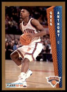 1992-93 Fleer Greg Anthony Basketball Cards #148