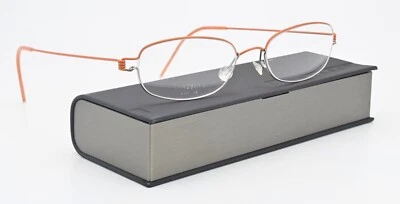 Marco de gafas Lindberg Adani 48-17 145B col U39 Air llanta de titanio dos tonos naranja Foto 1 de 4