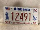 1996 Alabama National Guard License Plate