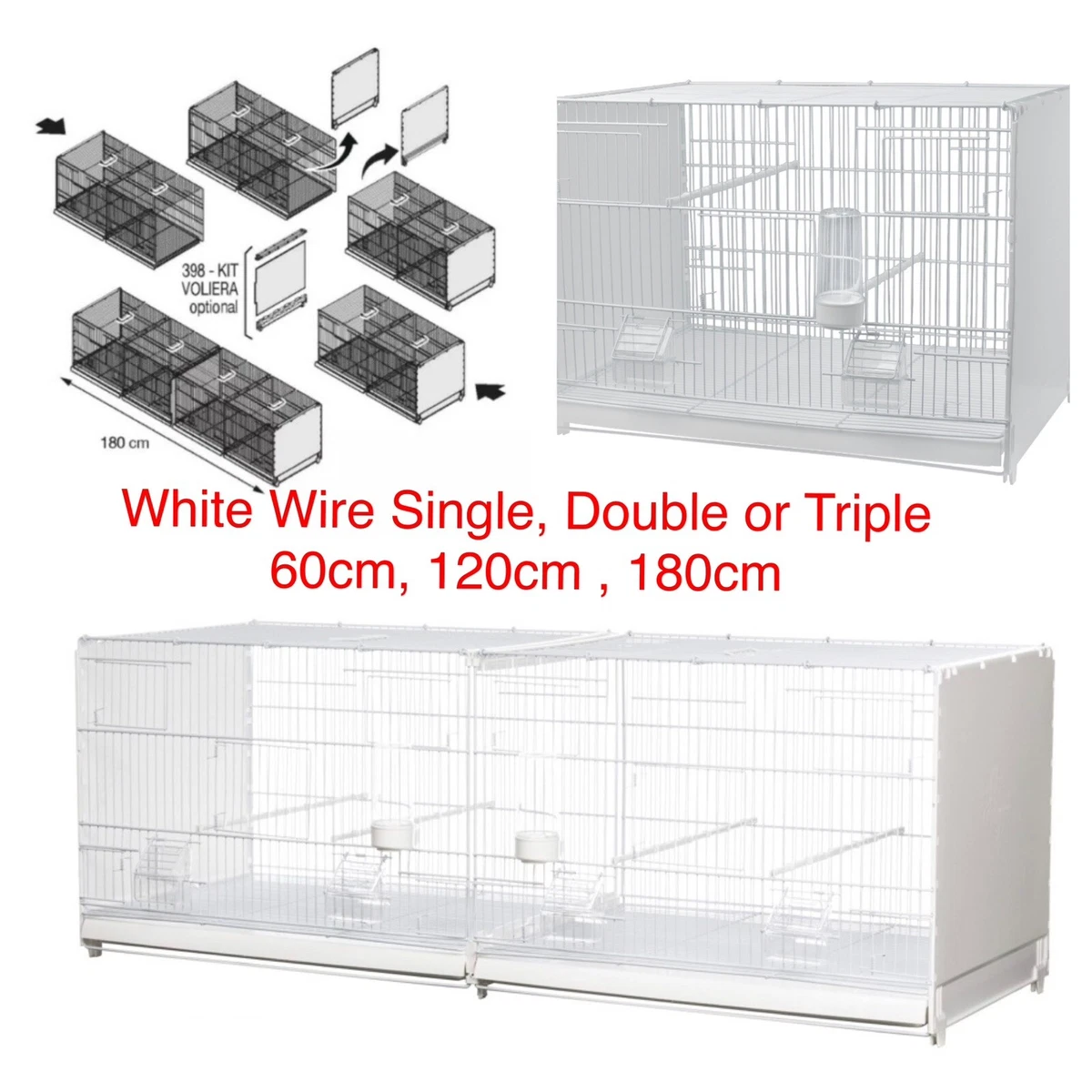 Parrot Nesting Boxes 4 Pack Boxes With Barbed Wire Partition - For ...