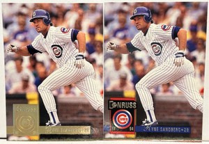 (2) 1994 Donruss Ryne Sandberg NM/Mint (8) 1 Special Edition, 1 Base #18