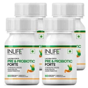 InLife Probiotic and Probiotics Forte Supplement (60 Capsules) pack 4 - Picture 1 of 6