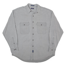 GANT Mens Plain Shirt Grey Long Sleeve XL
