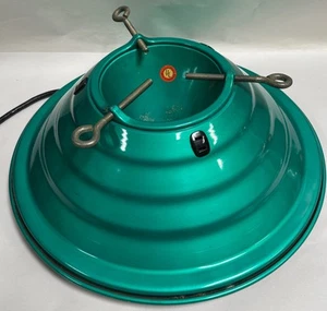 Vintage grün Erbstück Spincraft drehbarer Weihnachtsbaumständer (A35) - Bild 1 von 17